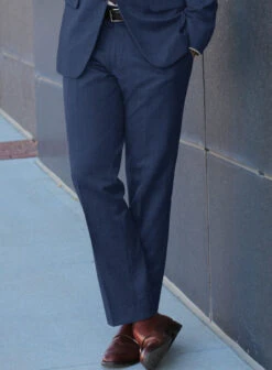 Scabal Lucin Twill Blue Wool Suit 15 Scabal Lucin Twill Blue Wool Suit -Elite Attire Store scaballucintwillbluewoolsuitlook 4