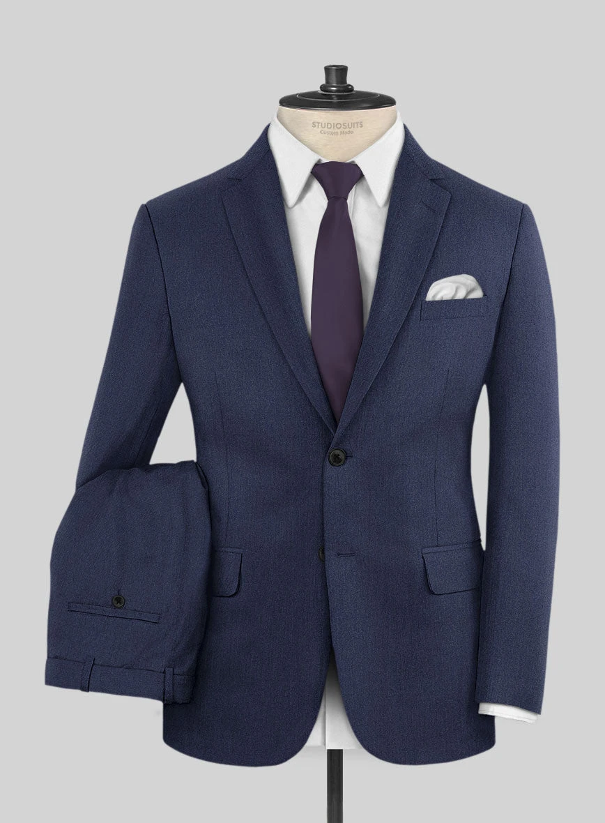 Scabal Merigo Denim Blue Wool Suit 3 Scabal Merigo Denim Blue Wool Suit