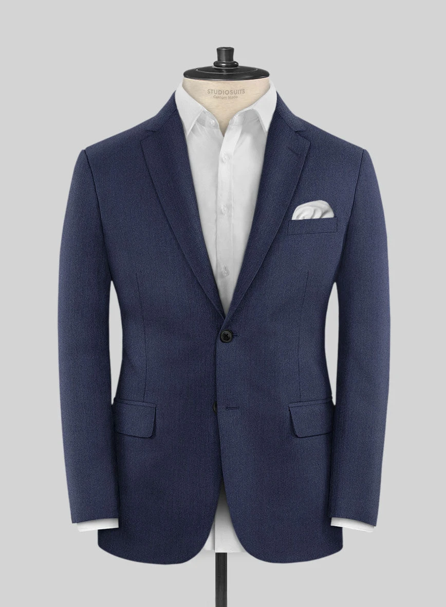 Scabal Merigo Denim Blue Wool Suit 5 Scabal Merigo Denim Blue Wool Suit - Image 3