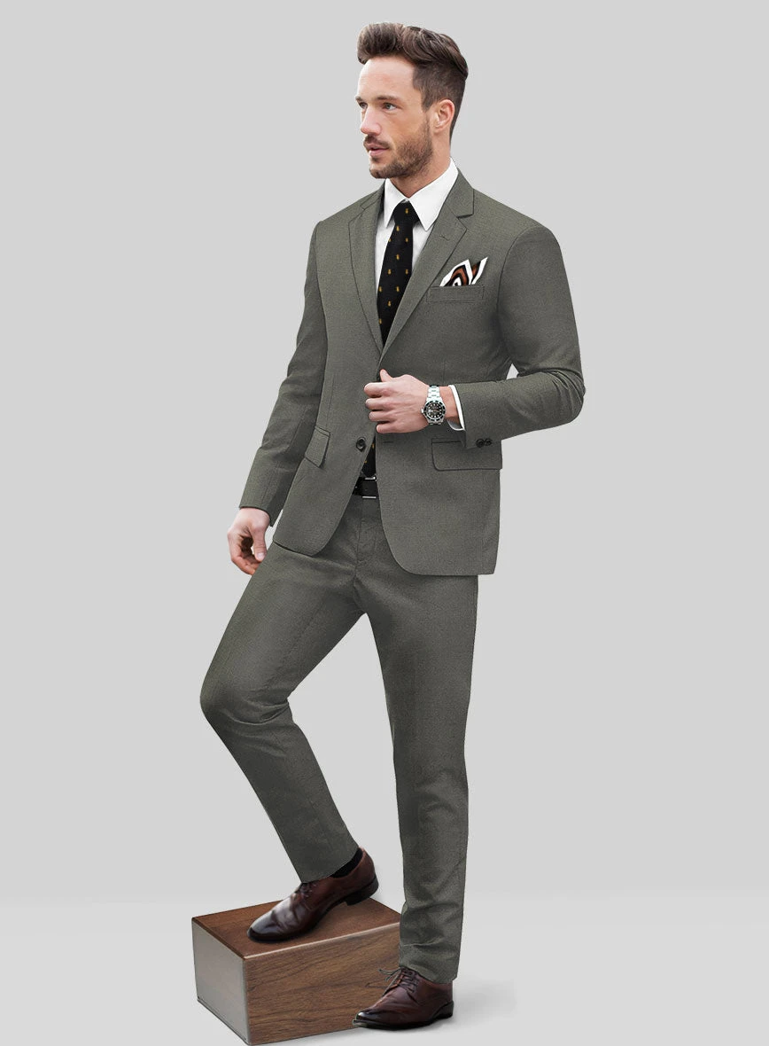 Scabal Olive Wool Suit 4 Scabal Olive Wool Suit - Image 2
