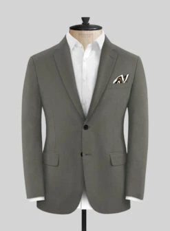 Scabal Olive Wool Suit 10 Scabal Olive Wool Suit -Elite Attire Store scabalolivewoolsuitlook 2