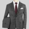 Scabal Sapphire Glen Gray Wool Suit -Elite Attire Store scabalsapphireglengraywoolsuitlk