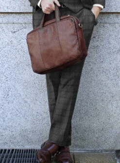 Scabal Sapphire Glen Gray Wool Suit -Elite Attire Store scabalsapphireglengraywoolsuitlk 3