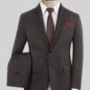 Scabal Tornado Twill Brown Wool Suit