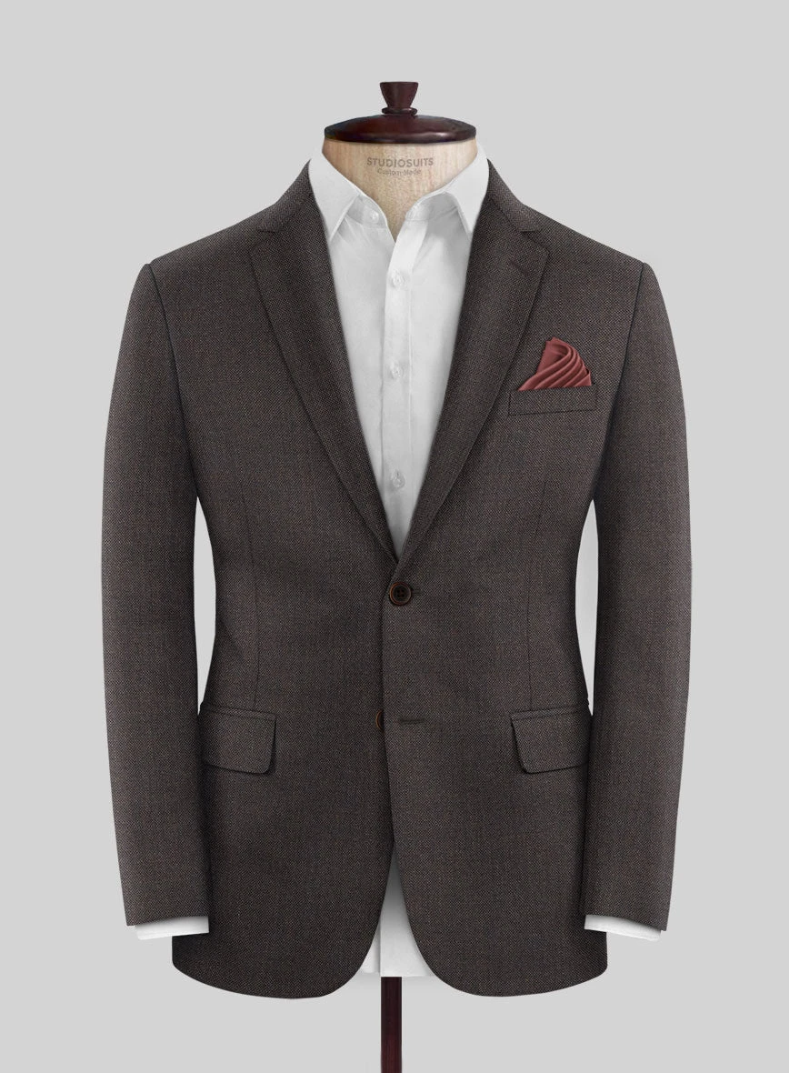 Scabal Tornado Twill Brown Wool Suit 5 Scabal Tornado Twill Brown Wool Suit - Image 3