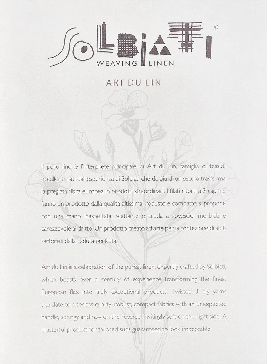 Solbiati Art Du Lin Black Linen Suit 10 Solbiati Art Du Lin Black Linen Suit - Image 8