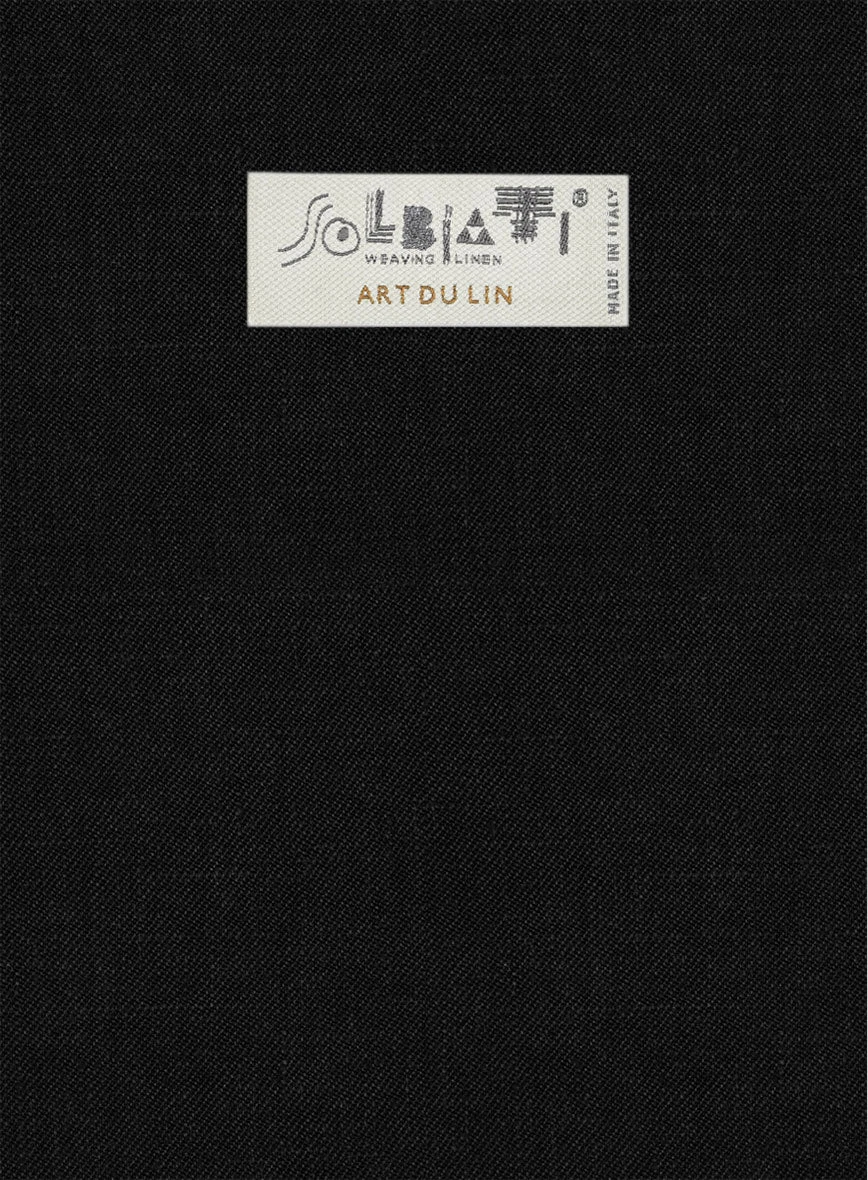 Solbiati Art Du Lin Black Linen Suit 8 Solbiati Art Du Lin Black Linen Suit - Image 6