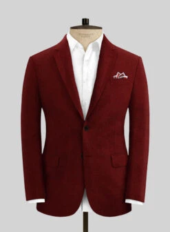 Solbiati Art Du Lin Rustic Red Linen Suit -Elite Attire Store solbiatiartdulinrusticredlinensuitlk 2