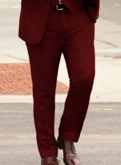 Solbiati Art Du Lin Rustic Red Linen Suit -Elite Attire Store solbiatiartdulinrusticredlinensuitlk 3