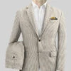 Solbiati Light Brown Seersucker Suit -Elite Attire Store solbiatilightbrownseersuckersuitlk