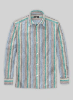 Stavan Stripe Linen Shirt -Elite Attire Store stavanstripelinenshirtlook 1