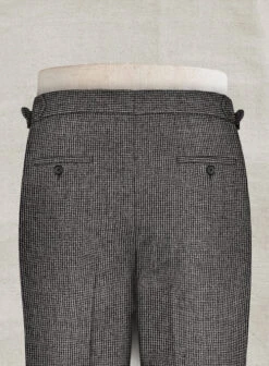 Vintage Gray Macro Weave Highland Tweed Trousers 15 Vintage Gray Macro Weave Highland Tweed Trousers -Elite Attire Store vintagedkgrayweavehighlandtwtrousers 5