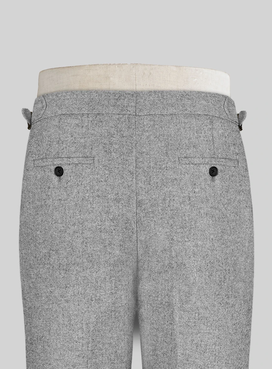 Vintage Plain Gray Highland Tweed Trousers 6 Vintage Plain Gray Highland Tweed Trousers - Image 4