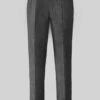 Vintage Dark Gray Weave Highland Tweed Trousers -Elite Attire Store vintdrkgrywvtwdhighldtwdtroulk