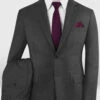 Lanificio Zegna Traveller Charcoal Wool Suit