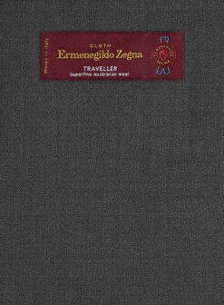 Lanificio Zegna Traveller Charcoal Wool Suit -Elite Attire Store zegnatravellercharcoalwoolsuitlook 5