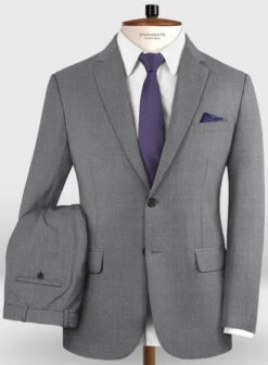 Lanificio Zegna Trofeo Gray Wool Suit -Elite Attire Store zegnatrodeograywoolsuitlook 3