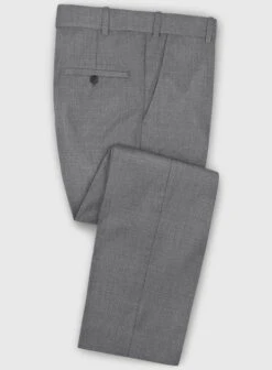 Lanificio Zegna Trofeo Gray Wool Suit -Elite Attire Store zegnatrodeograywoolsuitlook 5