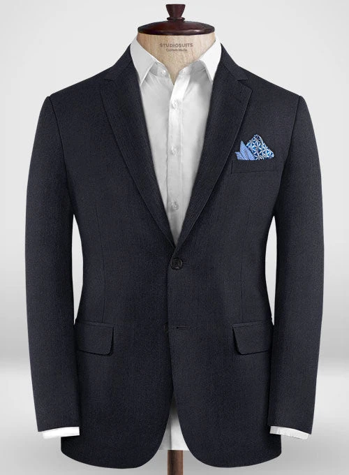 Lanificio Zegna Trofeo Dark Blue Wool Suit 6 Lanificio Zegna Trofeo Dark Blue Wool Suit - Image 4