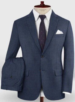 Lanificio Zegna Trofeo Rich Blue Wool Suit 12 Lanificio Zegna Trofeo Rich Blue Wool Suit -Elite Attire Store zegnatrofeorichbluewoolsuitlook 2